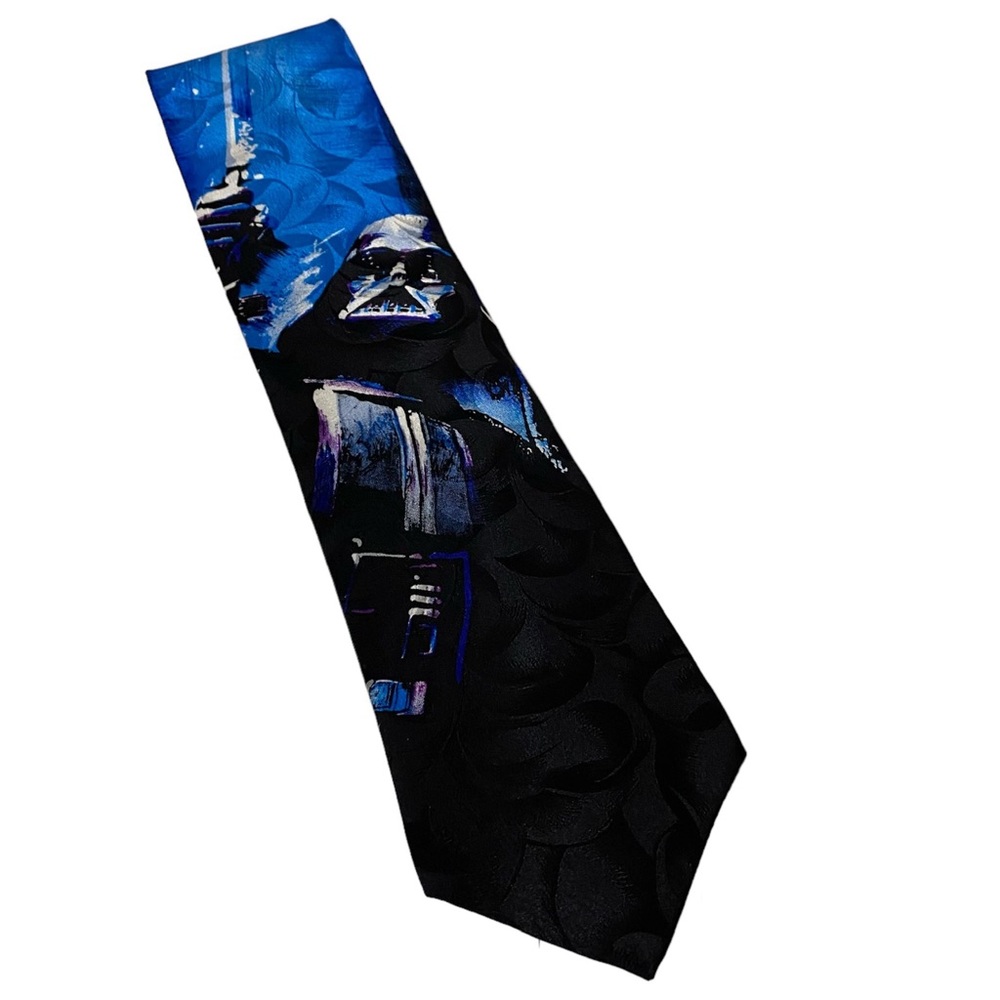 Vintage RM Style Ralph Marlin Star Wars Darth Vader Silk Neck Tie | 1994